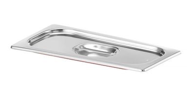 Hendi GN-Deckel mit Silikonrand Profi Line GN 13 aus Edelstahl