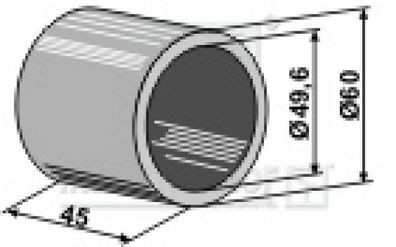Krümlerwalzen Zubehör Lagerbuchse