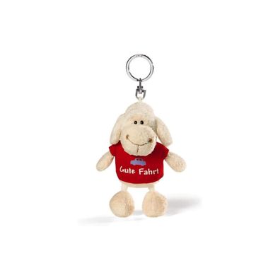 NICI 34038 - Plüschanhänger Schaf - Gute Fahrt (10cm) Schlüsselanhänger Keychain