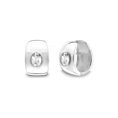 Quinn - 36864920 - Creolen - Damen - 925/-Silber - mit Weißtopas