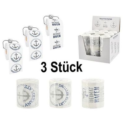 Piratenpapier 3 Rollen - Toilettenpapier