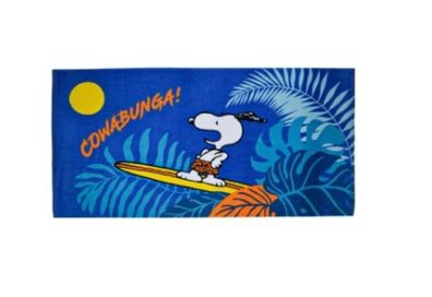 Peanuts Snoopy Cowabunga Strandtuch Badetuch Liegetuch 70x140 cm 100%Polyester