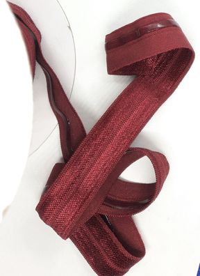 1m x 15mm Falzgummi antirutsch mit Silikon StreifenSatinglanz Farbe Bordeaux