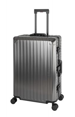 Travelhouse® Tokyo großer Aluminium Reisekoffer L - Hartschale TSA-Schloss 4 Rollen