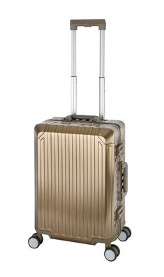 Travelhouse® Tokyo 100% Aluminium Handgepäck Koffer - Hartschale TSA-Schloss 4 Rollen