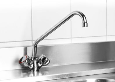 Hendi Mischbatterie mit Hygienehebel