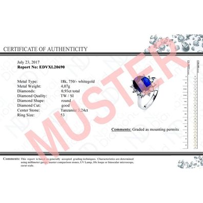 Luna Creation - VL42-10366 - Ring - 585/-Weißgold Perle Diamanten 0.11ct