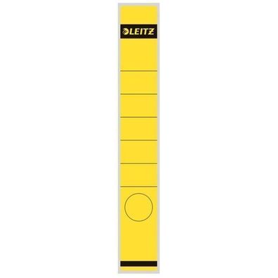 LEITZ Rückenschild lang schmal gelb selbstklebend VE10 1648-00-15
