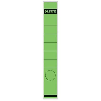 LEITZ Rückenschild lang schmal grün selbstklebend VE10 1648-00-55