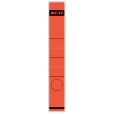 LEITZ Rückenschild lang schmal rot selbstklebend VE10 1648-00-25