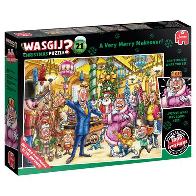 Wasgij Christmas 21, Eine fröhliche Verwandlung, 2x1000 Teile Puzzle