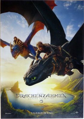 Drachenzähmen leicht gemacht - Original Kinoplakat A1 - Mason Thames - Filmposter