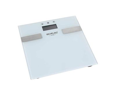 Michelino Personenwaage Standwaage mit Körperanalyse-Funktion LCD-Anzeige und