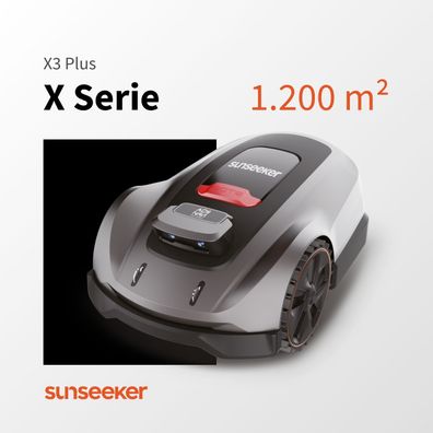Sunseeker X3 Plus - GPS-Mähroboter bis 1.200m² mit App & Zonenfunktion