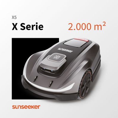 Sunseeker X5 - High-End Mähroboter für 2.000m² mit RTK-GPS & WLAN