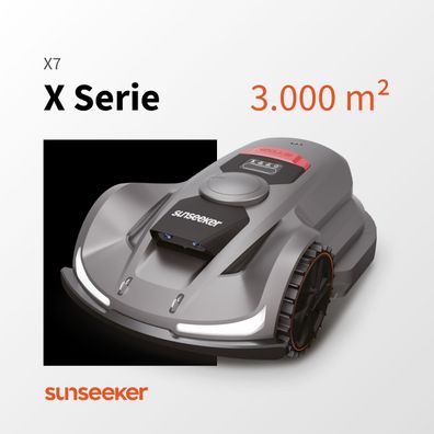 Sunseeker X7 - Profi-Mähroboter für bis zu 3.000m² mit GPS & App