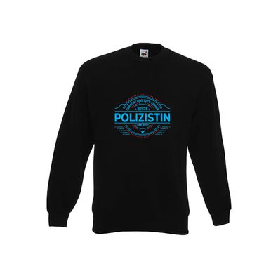 100 % Sicher: Polizistin | Beruf Polizei Sweatshirt Schwarz