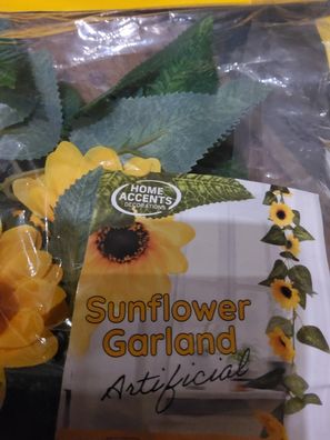 Sonnenblumengierlande Deko