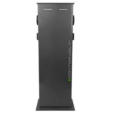 Ladestation für Elektrofahrzeuge 2x22 kW Zwei Stationen Ladesäule Typ 2 RFID