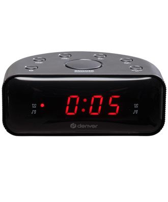 Denver CR-430 Digitaler FM-Radiowecker mit Dual-Alarm, Snooze & LED-Display