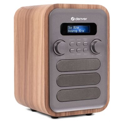 Denver DAB-48 DAB+ und FM Radio mit Bluetooth, 40 Senderspeicher & Fernbedienung