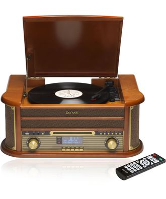 Denver MRD-51 Musikcenter mit Plattenspieler, DAB+/FM Radio, CD- & Kassettendeck