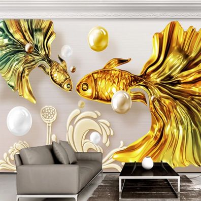 Vlies Fototapete Wandtapete Wandbilder 3D Dreidimensionale Relief Guppy 9780