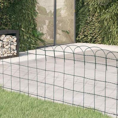 vidaXL Beetzaun Pulverbeschichtetes Eisen 25×0,65 m