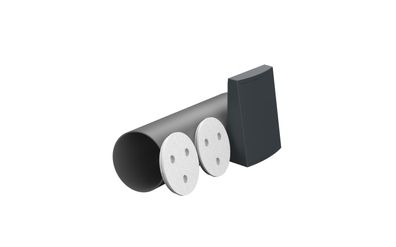 Zehnder Rohbauset rund ComfoSpot 55 Twin L=500 mm, Aussenhaube KST anthrazit - 990800