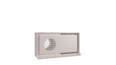 Kermi x-well Wetterschutzgitt. doppelt NW125, waagrecht, f. Wandeinbau, RAL9016 - Y24
