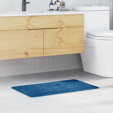 vidaXL Badematte Rechteckig Blau 50x80 cm Polypropylen Rutschfest