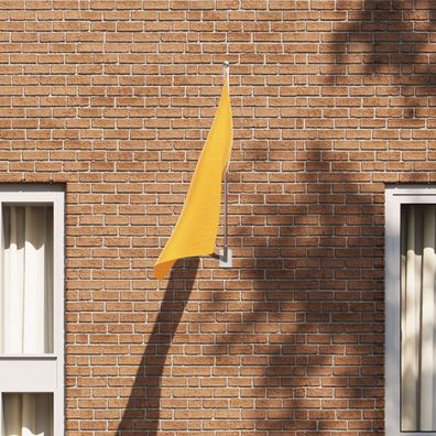 vidaXL Flaggenhalter für 1 Flagge Wandmontage Silbern Stahl