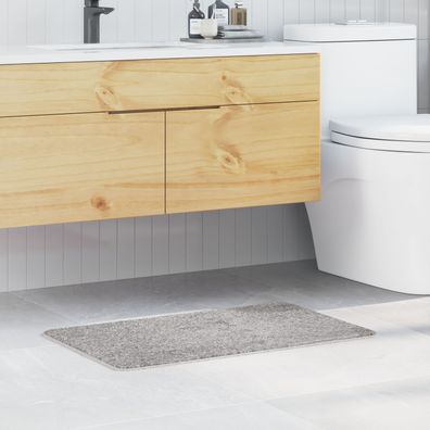 vidaXL Badematte Rechteckig Grau 50x80 cm Polypropylen Rutschfest