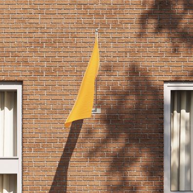 vidaXL Flaggenhalter für 1 Flagge Wandmontage Silbern Stahl