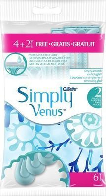 Gillette Simply Venus Einwegrasierer 6 Stück