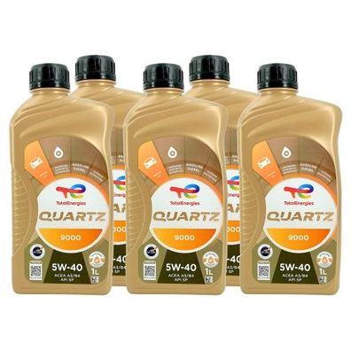 Total Quartz 9000 5W-40 5x1 Liter