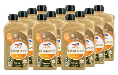 Total Quartz 9000 5W-40 12x1 Liter