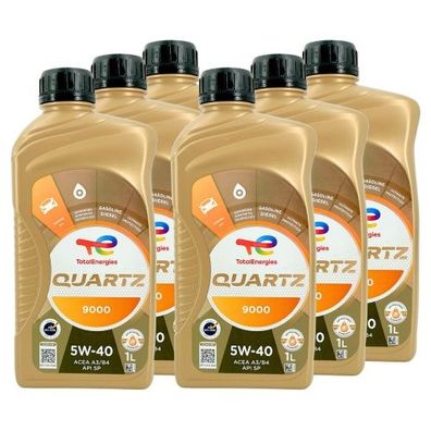 Total Quartz 9000 5W-40 6x1 Liter