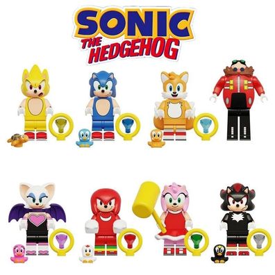 Sonic the Hedgehog 3SuperSonic Tails Knuckels SEGA Bausteine komplett LxxO kompatibel