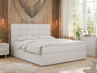 Boxspringbett mit Multipocket Matratze, Polsterbett mit Bettkasten - ERNI