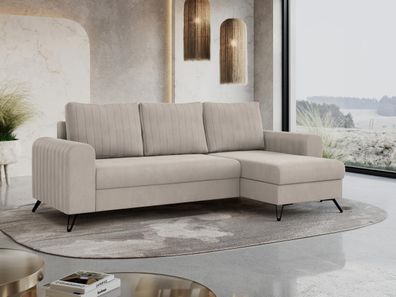 Ecksofa L-Form Sofa mit Schlaffunktion - Wohnlandschaft L Form, Schlafsofa - AXEL L