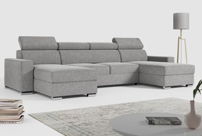 Ecksofa U-Form Couch mit Schlaffunktion - Wohnzimmer - Wohnlandschaft - FOX U