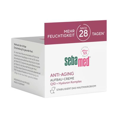 Sebamed Aufbau Creme Anti Ageing glättend mit Q10 und Hyaluron 50ml