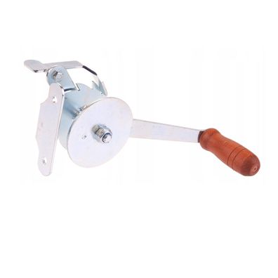 QLS Grill-Handwinde Set mit Frontmontage Seilwinde mit Stahlseil & Zubehör 11314