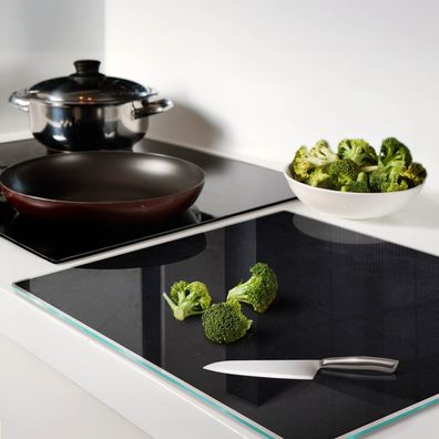 Tulup Schneidebrett Schwarzes Brett, Schwarz Schneidebrett Aus Glas Glasbretter