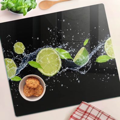 Tulup Schneidebrett Limetten Und Wasser, Grün Schneidebrett Schneidebretter Bedrucken