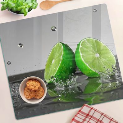 Tulup Schneidebrett Kalk Im Wasser, Grün Glas Schneidebrett Schneidebretter
