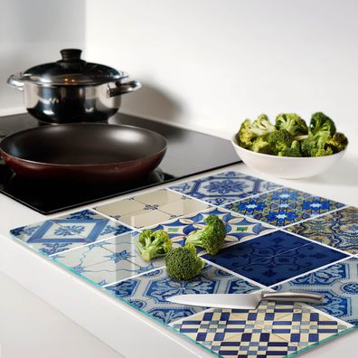Tulup Schneidebrett Fliesen, Blau Schneidebrett Bedrucken Glasschneidebretter