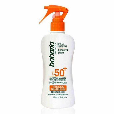 Babaria Sunscreen Spray For Sensitive Haut Spf50 200ml