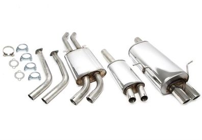 TA Technix Edelstahl Auspuff passend für BMW 3er Serie E46 346L+346C+346R 1999